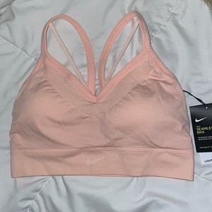 Light pink seamless bra from Nike